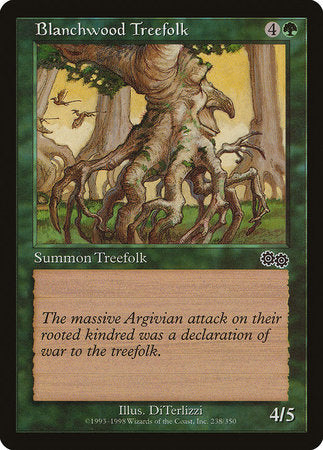 Blanchwood Treefolk [Urza's Saga] | Enigma On Main