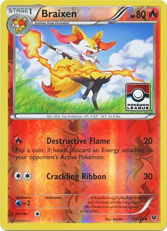 Braixen (12/124) (League Promo) [XY: Fates Collide] | Enigma On Main