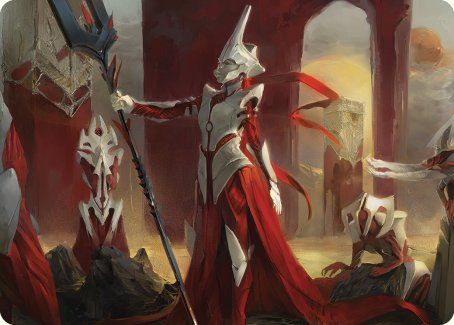 Porcelain Zealot Art Card [Phyrexia: All Will Be One Art Series] | Enigma On Main