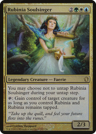 Rubinia Soulsinger (Commander 2013) [Commander 2013 Oversized] | Enigma On Main