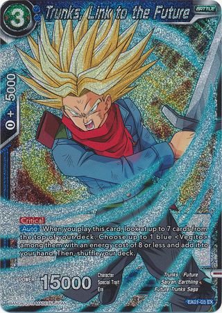 Trunks, Link to the Future (Foil) (EX01-03) [Mighty Heroes] | Enigma On Main