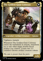 Tetzin, Gnome Champion // The Golden-Gear Colossus [The Lost Caverns of Ixalan Commander] | Enigma On Main