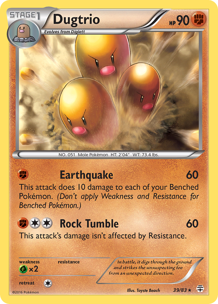 Dugtrio (39/83) [XY: Generations] | Enigma On Main