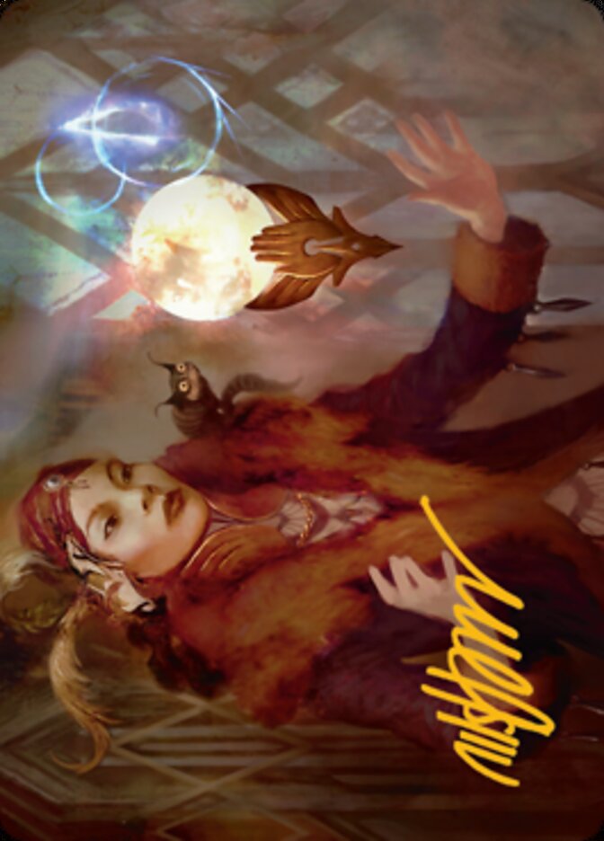 Misfortune Teller Art Card (Gold-Stamped Signature) [Streets of New Capenna Art Series] | Enigma On Main