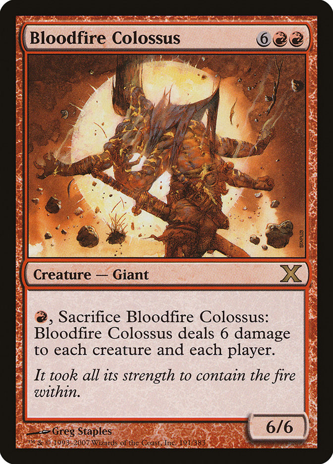 Bloodfire Colossus [Tenth Edition] | Enigma On Main