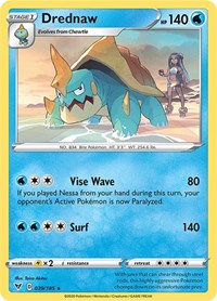 Drednaw (039/185) (Cracked Ice Holo) (Theme Deck Exclusive) [Sword & Shield: Vivid Voltage] | Enigma On Main