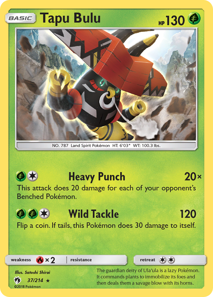 Tapu Bulu (37/214) [Sun & Moon: Lost Thunder] | Enigma On Main