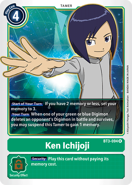 Ken Ichijoji [BT3-094] [Release Special Booster Ver.1.5] | Enigma On Main