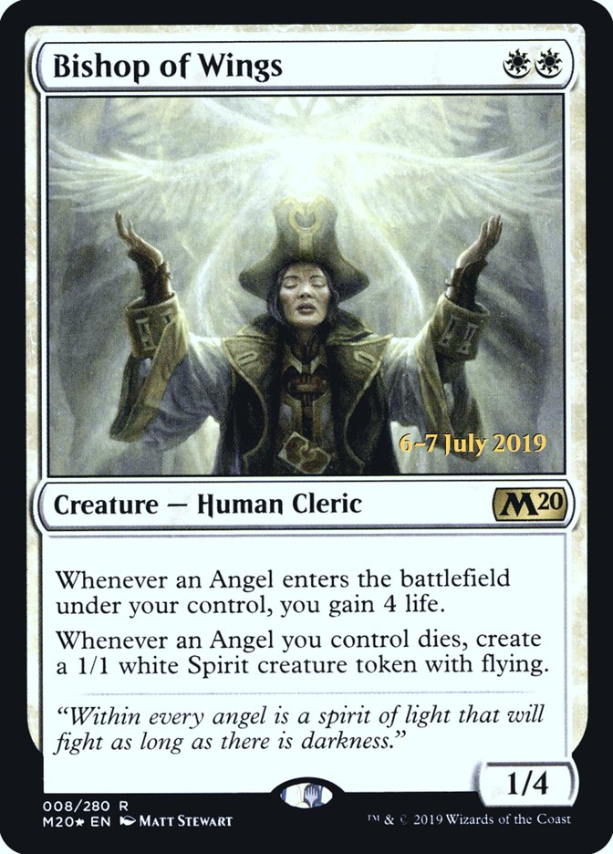 Bishop of Wings  [Core Set 2020 Prerelease Promos] | Enigma On Main
