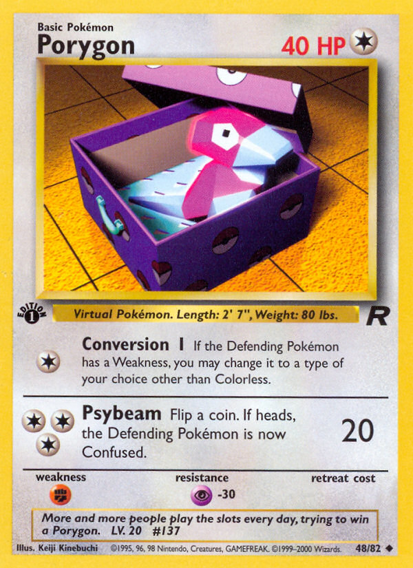 Porygon (48/82) [Team Rocket 1st Edition] | Enigma On Main