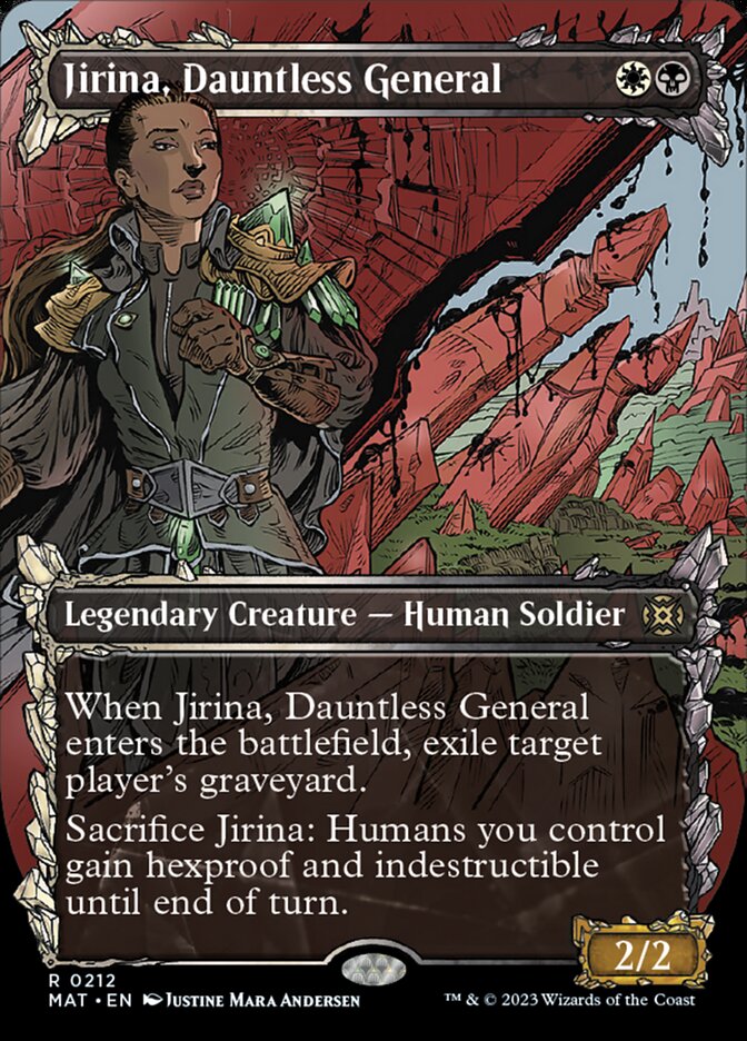 Jirina, Dauntless General (Showcase Halo Foil) [March of the Machine: The Aftermath] | Enigma On Main