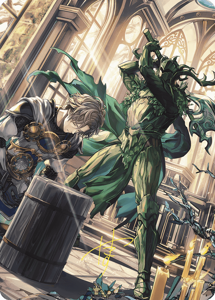 Karmic Justice Anime Art Card (Gold-Stamped Signature) [Wilds of Eldraine Art Series] | Enigma On Main