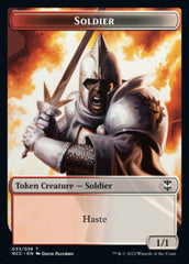 Soldier (33) // Devil Double-sided Token [Streets of New Capenna Commander Tokens] | Enigma On Main