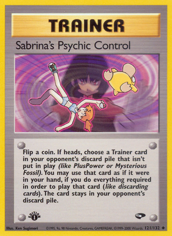 Sabrina's Psychic Control (121/132) [Gym Challenge 1st Edition] | Enigma On Main