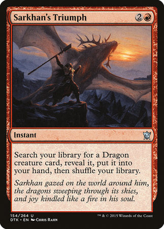 Sarkhan's Triumph [Dragons of Tarkir] | Enigma On Main