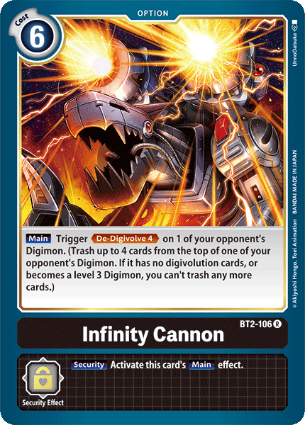 Infinity Cannon [BT2-106] [Release Special Booster Ver.1.0] | Enigma On Main