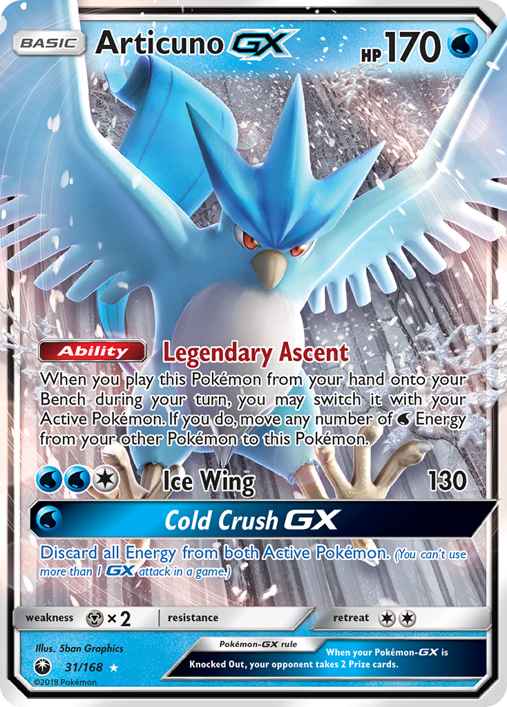 Articuno GX (31/168) [Sun & Moon: Celestial Storm] | Enigma On Main