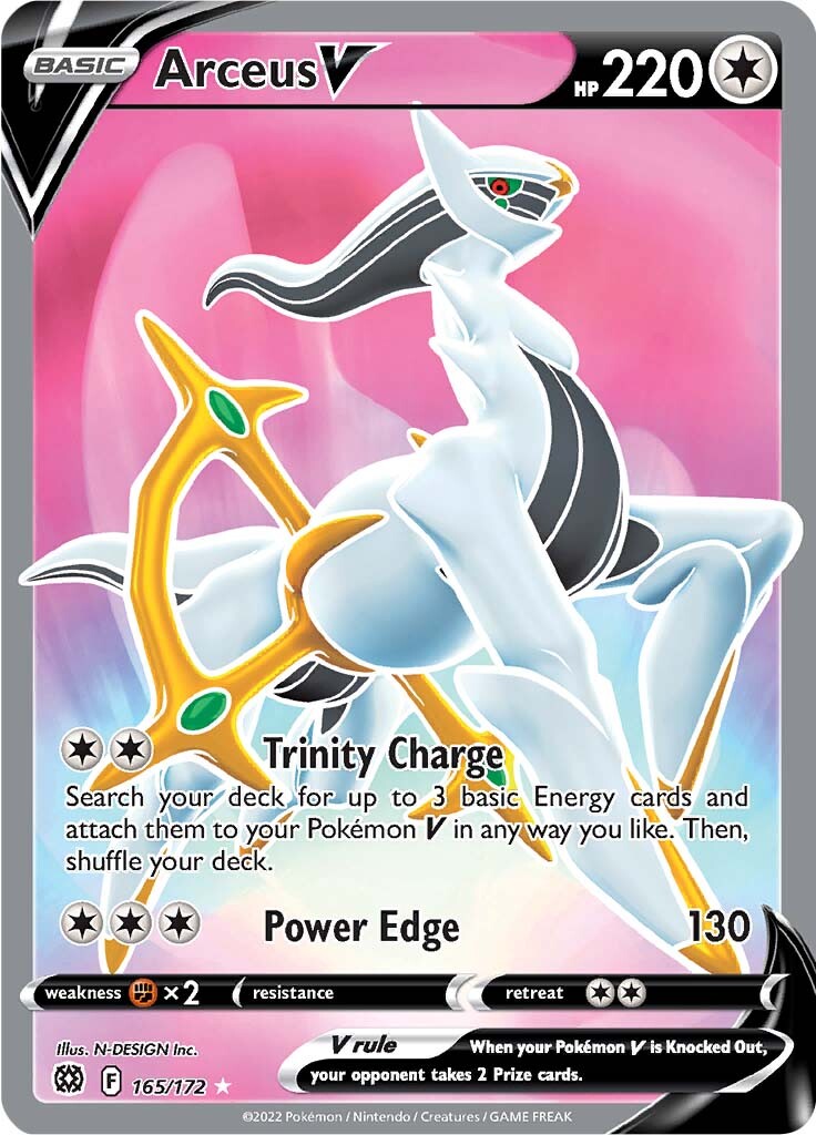 Arceus V (165/172) [Sword & Shield: Brilliant Stars] | Enigma On Main