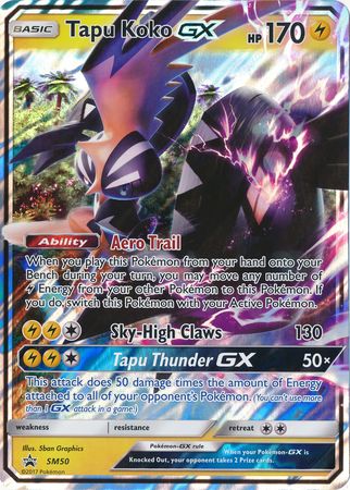 Tapu Koko GX (SM50) (Jumbo Card) [Sun & Moon: Black Star Promos] | Enigma On Main