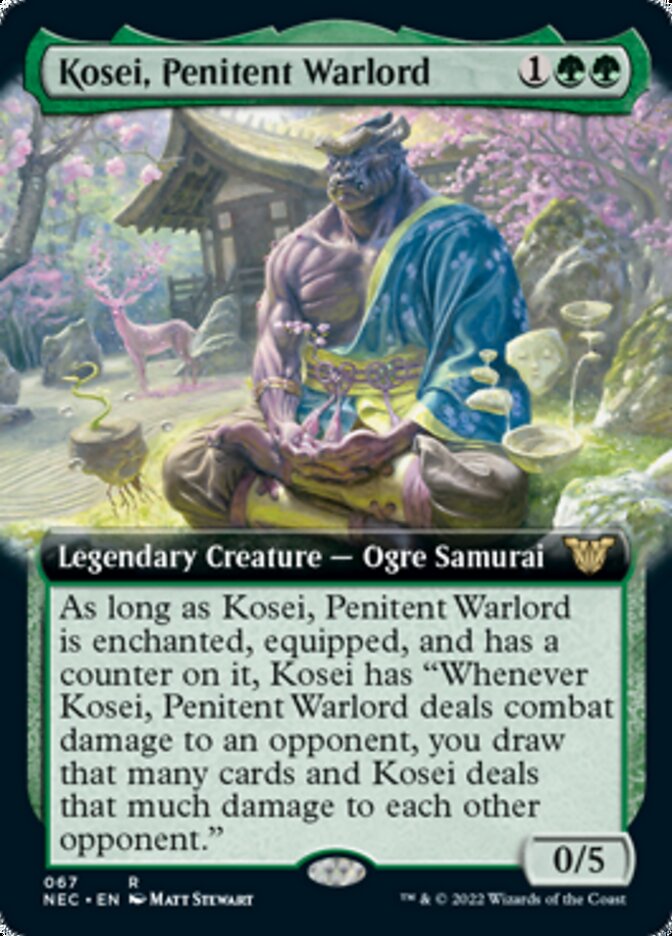 Kosei, Penitent Warlord (Extended) [Kamigawa: Neon Dynasty Commander] | Enigma On Main