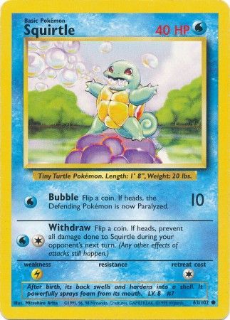 Squirtle (63/102) [Base Set Unlimited] | Enigma On Main