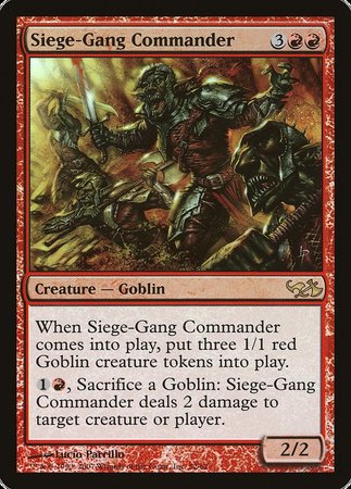 Siege-Gang Commander [Duel Decks: Elves vs. Goblins] | Enigma On Main