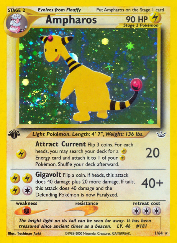 Ampharos (1/64) [Neo Revelation 1st Edition] | Enigma On Main