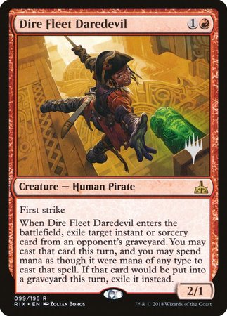 Dire Fleet Daredevil [Rivals of Ixalan Promos] | Enigma On Main