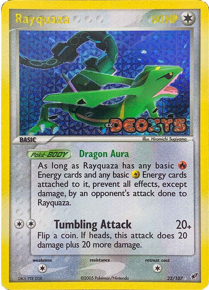 Rayquaza (22/107) (Stamped) [EX: Deoxys] | Enigma On Main