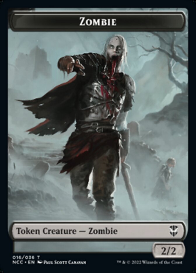 Zombie // Drake Double-sided Token [Streets of New Capenna Commander Tokens] | Enigma On Main