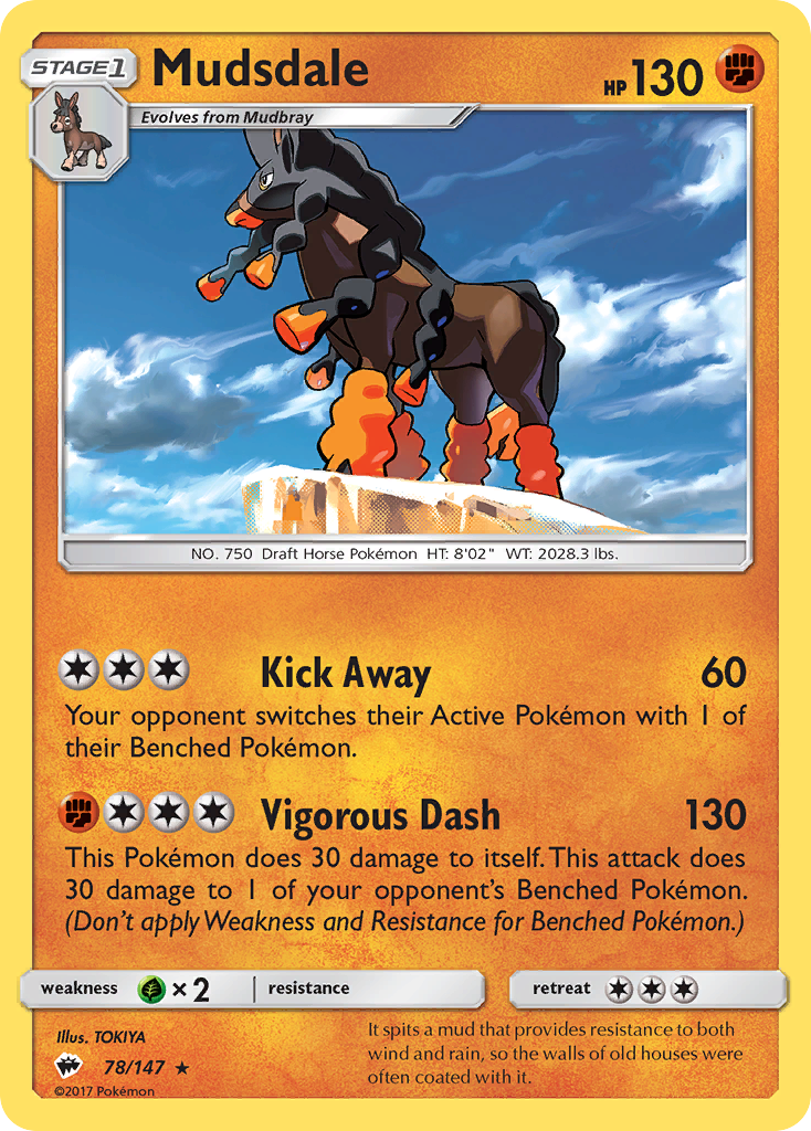 Mudsdale (78/147) [Sun & Moon: Burning Shadows] | Enigma On Main