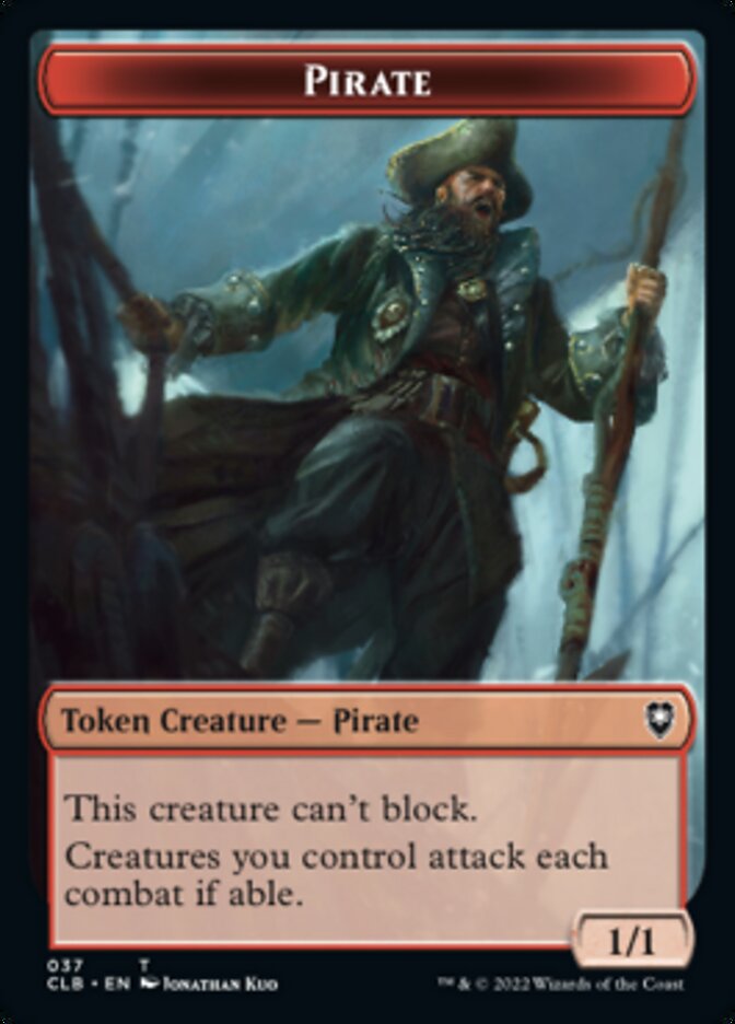 Pirate // Goblin Double-sided Token [Commander Legends: Battle for Baldur's Gate Tokens] | Enigma On Main