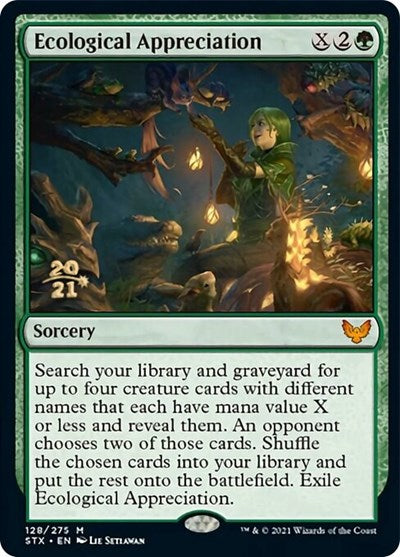 Ecological Appreciation [Strixhaven: School of Mages Prerelease Promos] | Enigma On Main