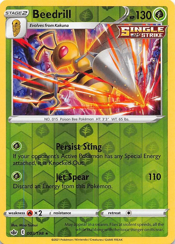 Beedrill (003/198) [Sword & Shield: Chilling Reign] | Enigma On Main