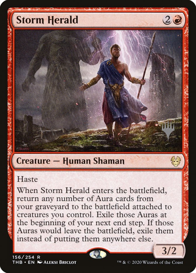 Storm Herald (Promo Pack) [Theros Beyond Death Promos] | Enigma On Main