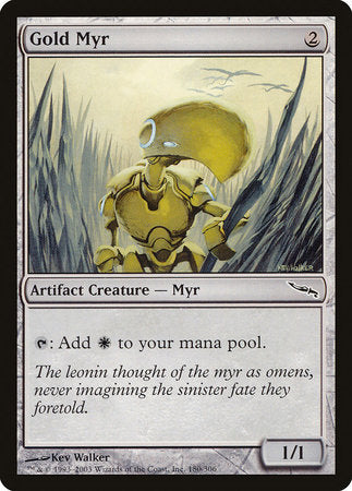 Gold Myr [Mirrodin] | Enigma On Main