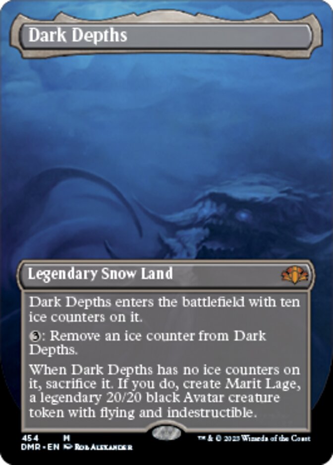 Dark Depths (Borderless Alternate Art) [Dominaria Remastered] | Enigma On Main