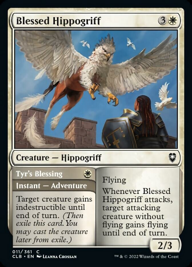 Blessed Hippogriff // Tyr's Blessing [Commander Legends: Battle for Baldur's Gate] | Enigma On Main