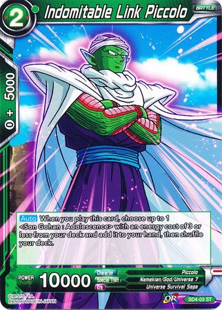 Indomitable Link Piccolo (Starter Deck - The Guardian of Namekians) [SD4-03] | Enigma On Main