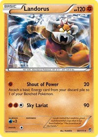 Landorus (58/111) (Theme Deck Exclusive) [XY: Furious Fists] | Enigma On Main