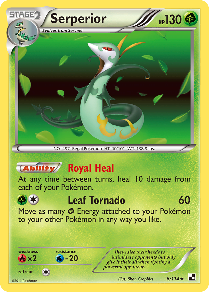 Serperior (6/114) [Black & White: Base Set] | Enigma On Main