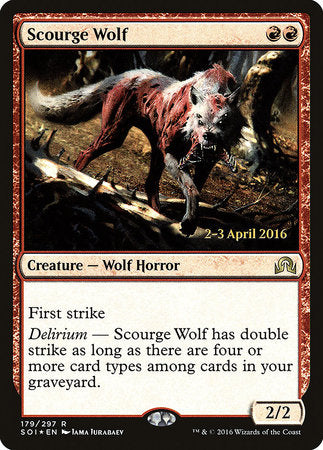 Scourge Wolf [Shadows over Innistrad Promos] | Enigma On Main