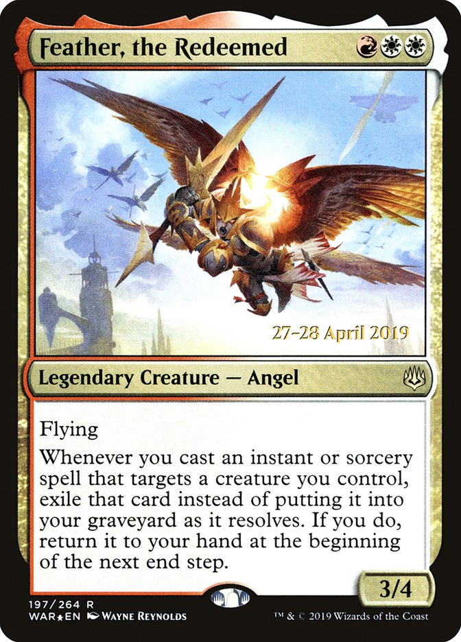 Feather, the Redeemed  [War of the Spark Prerelease Promos] | Enigma On Main