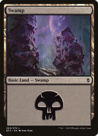 Swamp (263) [Battle for Zendikar] | Enigma On Main