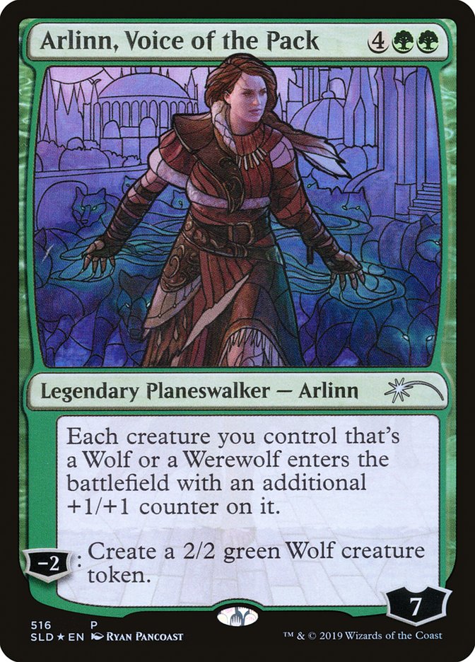 Arlinn, Voice of the Pack (Stained Glass) [Secret Lair Drop Promos] | Enigma On Main