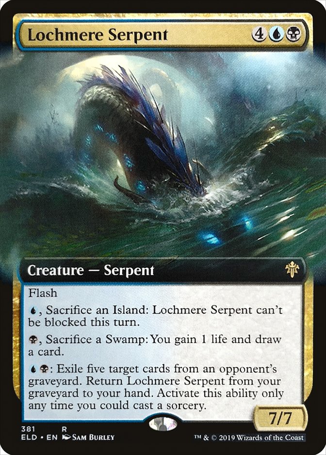 Lochmere Serpent (Extended Art) [Throne of Eldraine] | Enigma On Main