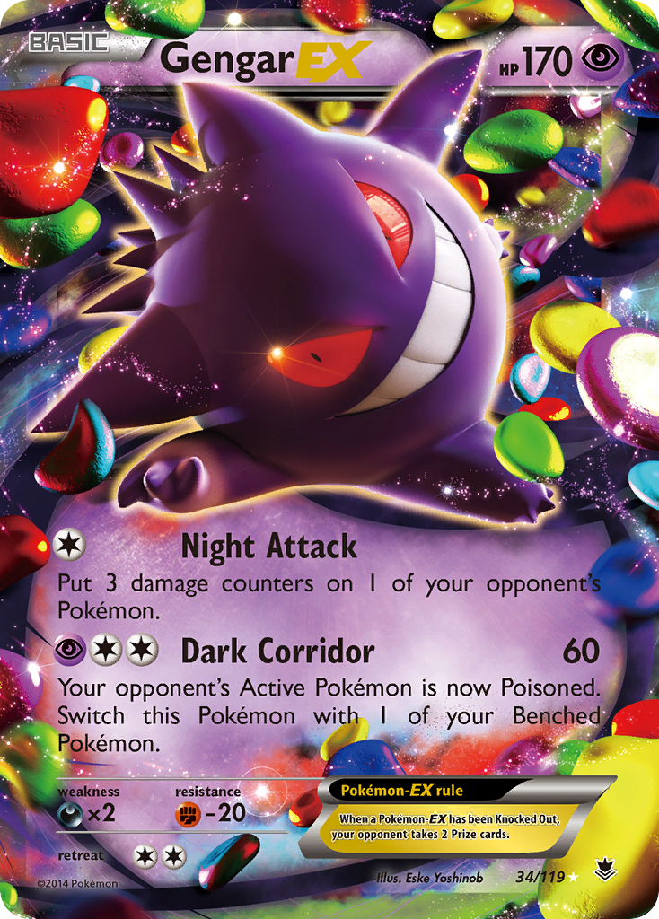 Gengar EX (34/119) [XY: Phantom Forces] | Enigma On Main