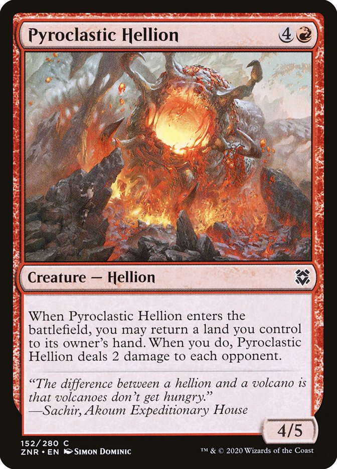 Pyroclastic Hellion [Zendikar Rising] | Enigma On Main