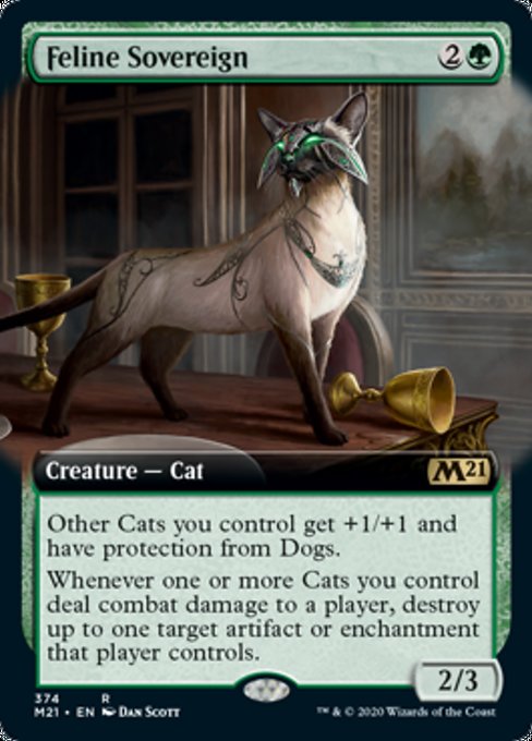 Feline Sovereign (Extended Art) [Core Set 2021] | Enigma On Main