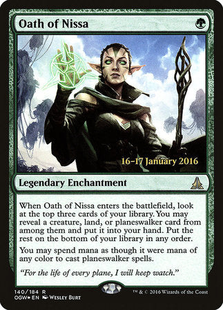 Oath of Nissa [Oath of the Gatewatch Promos] | Enigma On Main